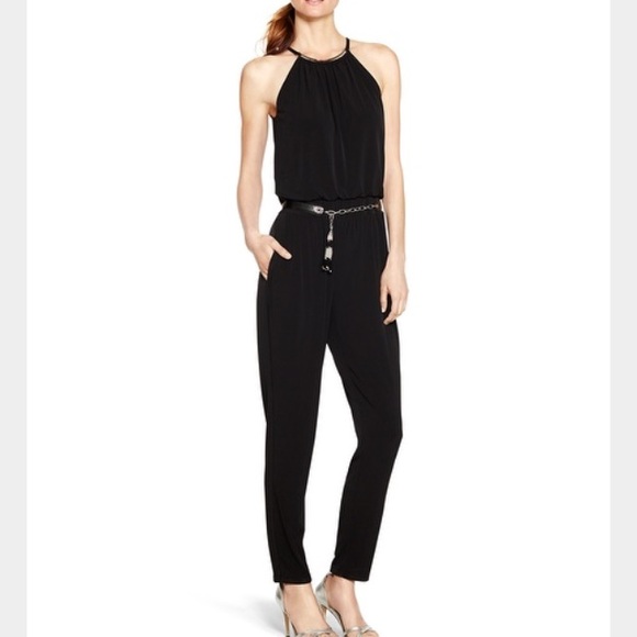 White House Black Market Black Jumpsuit 4. Tags removed.  Belt not included - Picture 1 of 5